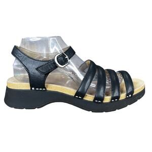 Dansko Women’s Roxie Black Strappy Platform Sandal Size 41 US 10.5/11